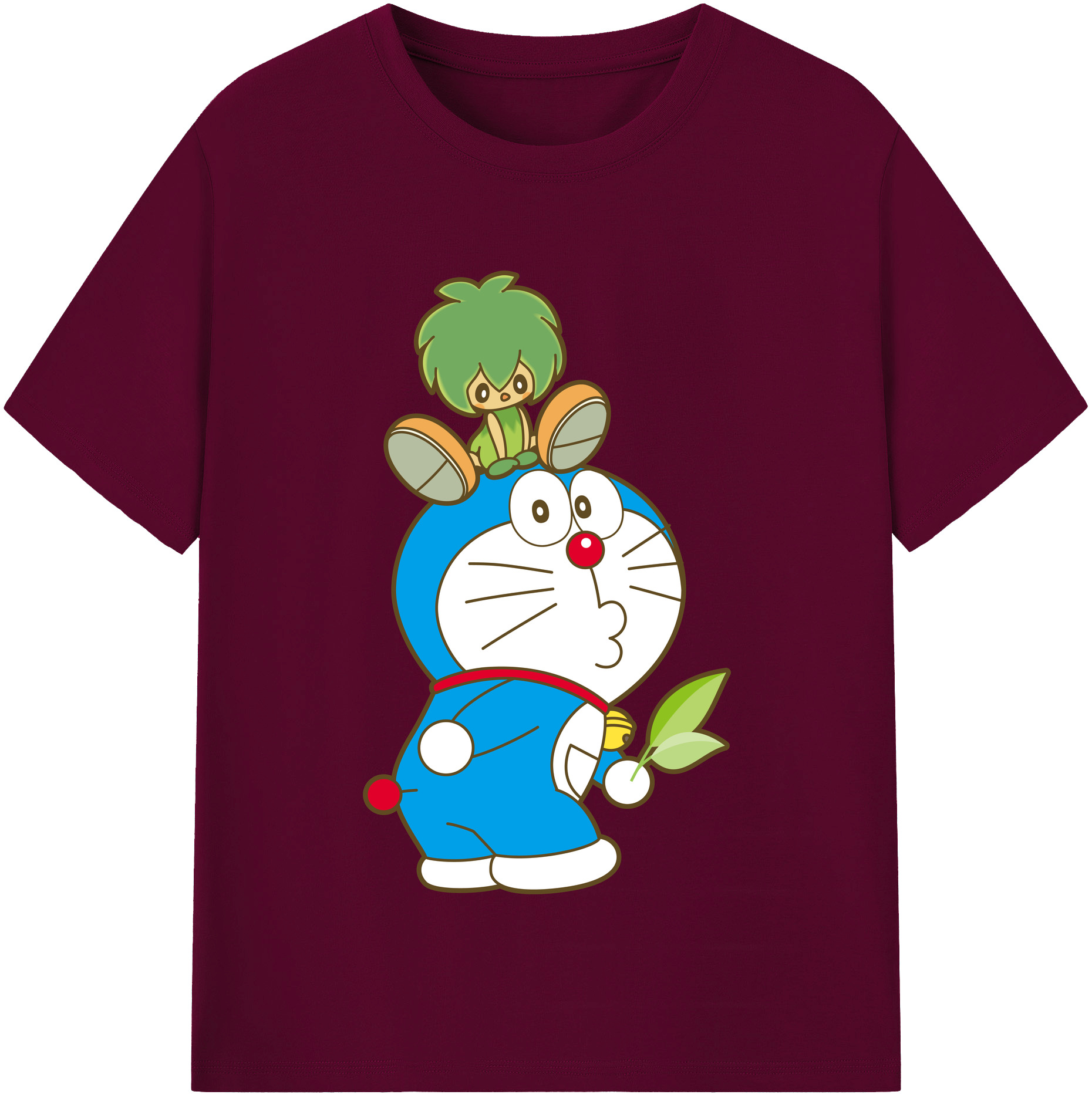 （画像用） ドラえもん Doraemon レディースカジュアルプリントTシャツ（綿100％）